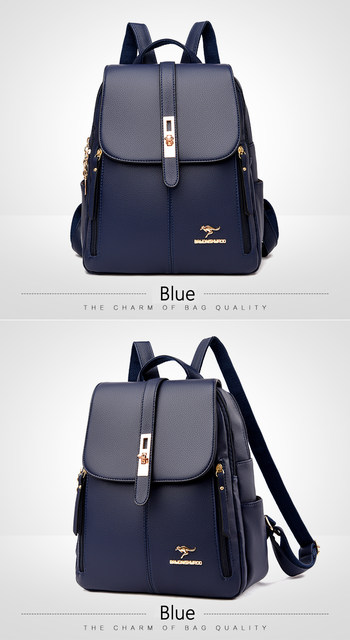 Women Large Capacity Backpack Purses High Quality Leather Female Vintage Bag School Bags Travel Bagpack Ladies Bookbag Rucksack_voghion.com