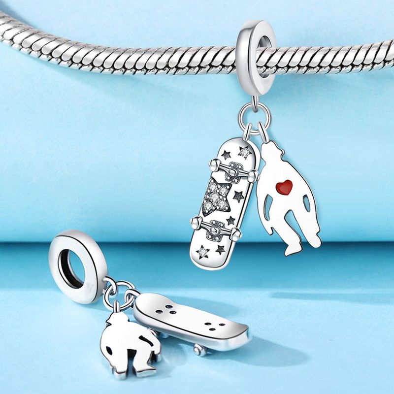Kadın Takı Bluetooth Kulaklık Kahve Bira Gitar Charm Kolye Boncuk DIY Takı Bilezik Aksesuarları Bakır Kaplama Gümüş_voghion.com