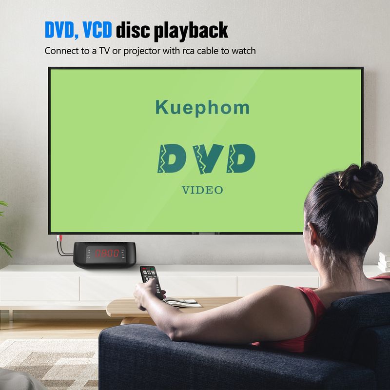 DVD Player DVD Player Bluetooth CD Player USB Player Radio Alarm Clock_voghion.com