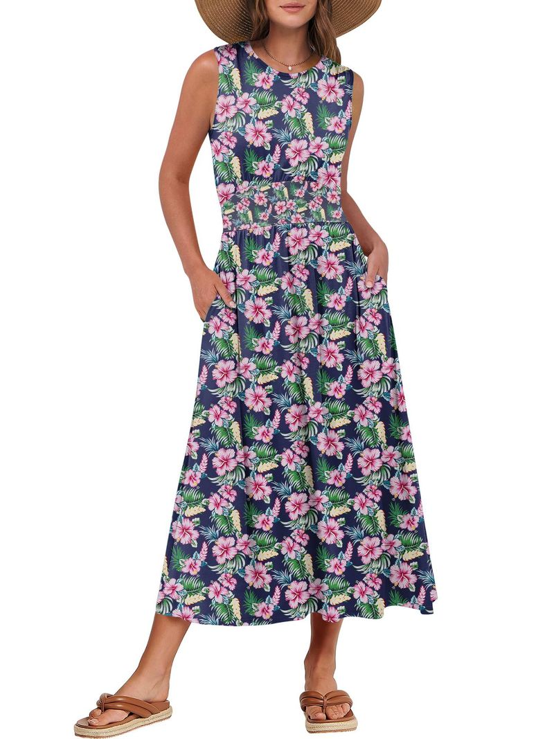 2025 Sommer Französisch Stil Minimalist Taille Cinching Casual Rundhals Gestrickte Weste Overall_voghion.com