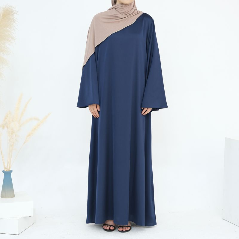 Damenbekleidung Mode Schlanke Taille Dubai Türkisch Elegantes Kleid_voghion.com