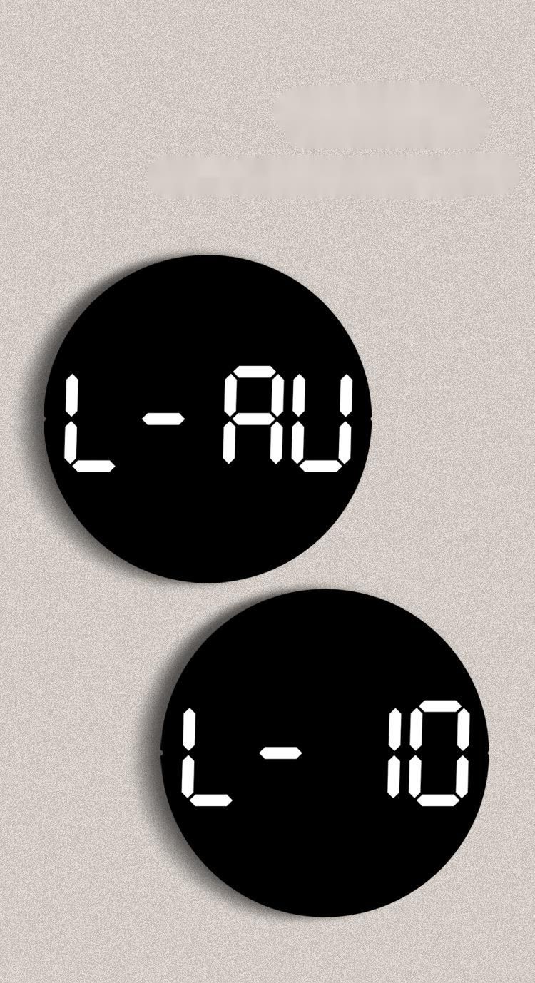Calendario perpetuo elettronico digitale per soggiorno, decorazione semplice, orologio intelligente a LED colorato, da appendere alla parete 6635_voghion.com