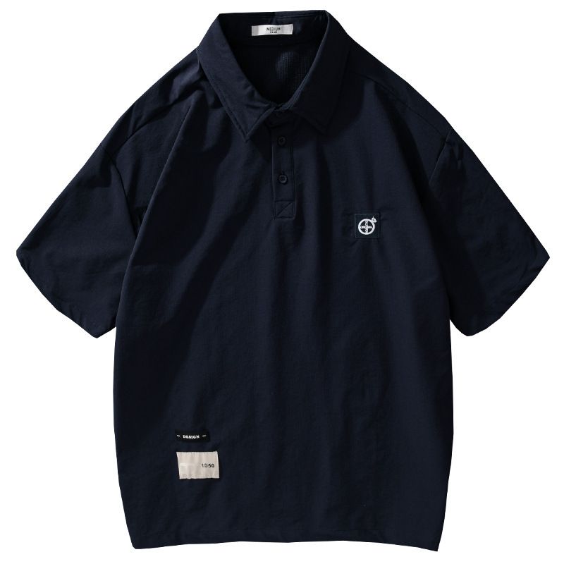 Summer Men's Short Sleeved Casual Slim Fit Collar Versatile Half Sleeved T-shirt Top Trend_voghion.com