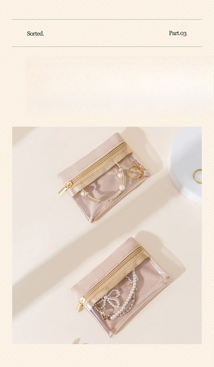 10 mini bolsas para guardar joyas, pendientes, anillos y pulseras. Bolsa transparente con cremallera para guardar y rematar joyas en viajes._voghion.com