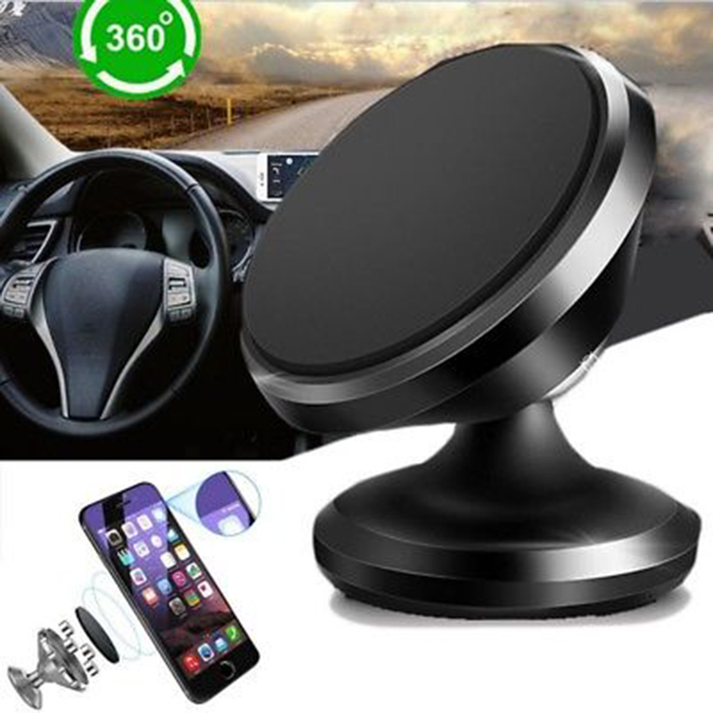 Yuanmheng Evrensel Manyetik 360 Derece Dönüş Araba Cep Telefonu Tutucu Stand Desteği_voghion.com