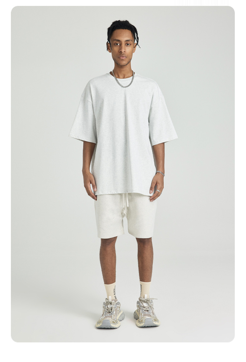 Sommer Kurzarm Herren Schulter Drop Ärmel Halbarm T-Shirt Pullover Herrenbekleidung_voghion.com