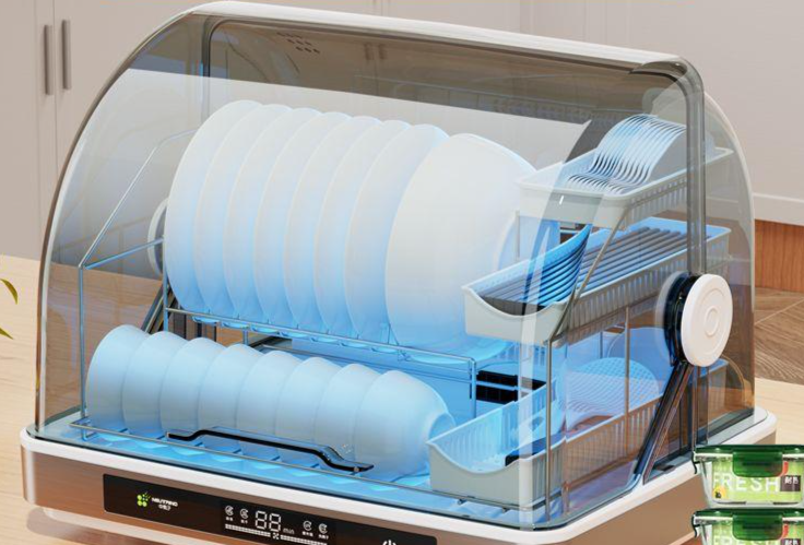Cabinet Home Use, Small Desktop Disinfection Bowl Cabinet, UV Sterilization, No Draining, Drying, Tableware Storage For_voghion.com