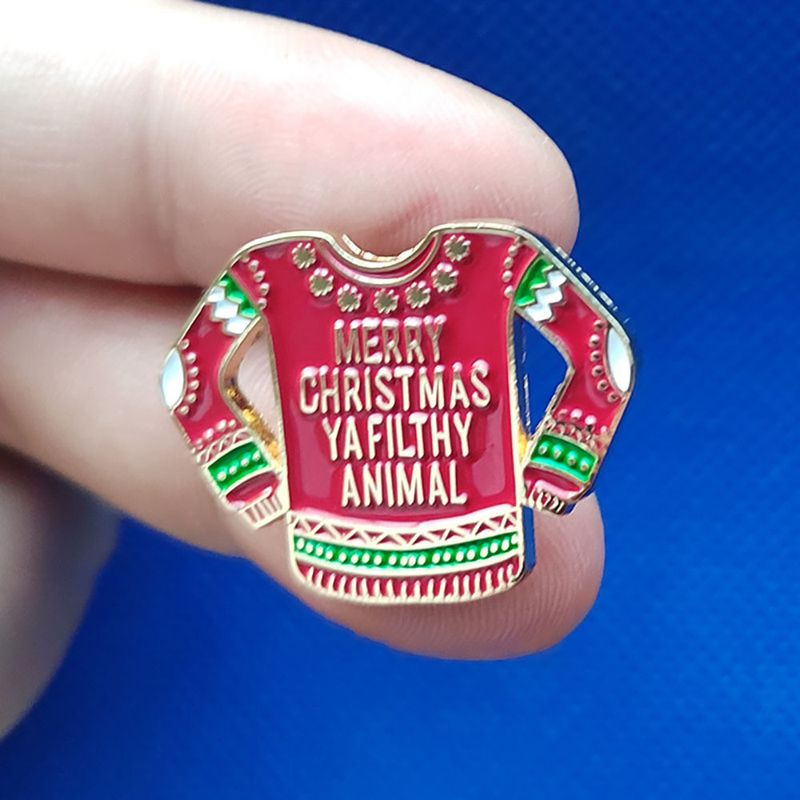 Brooch Enamel Badge Red Sweater Metal Pin Fashion Lapel Dirty Animal_voghion.com