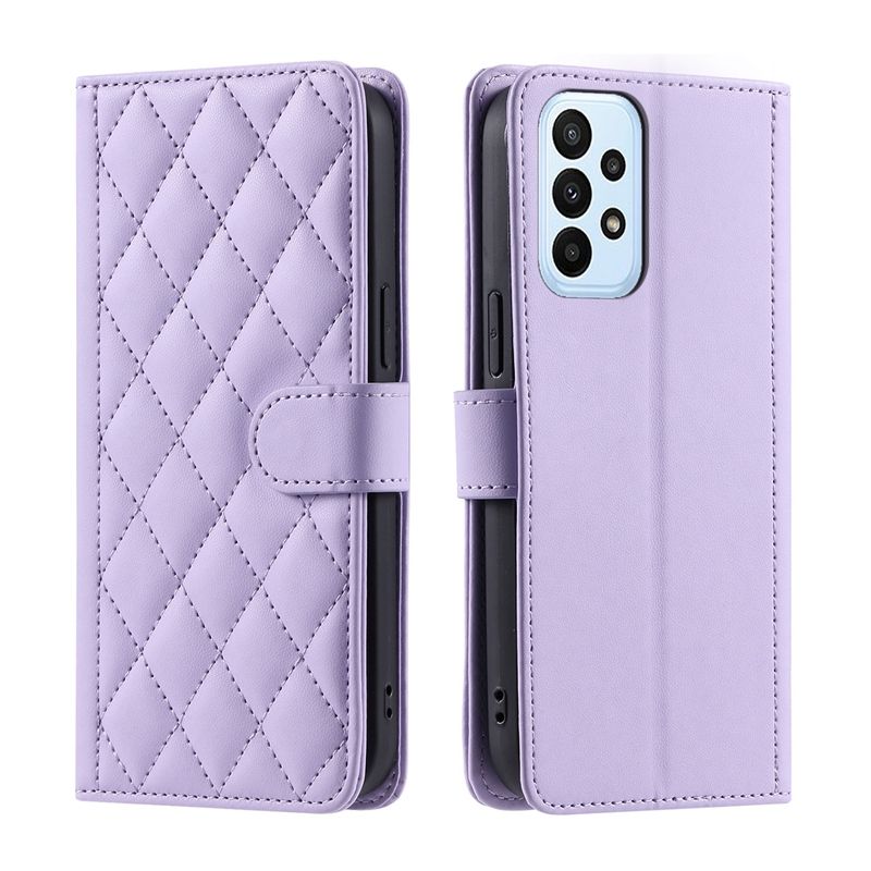 Emed Ruudullinen Käsihihnalla varustettu Puhelinkotelo Samsung A05 A15 A35 A55 A14 A24 A34 A54 A13 A23 A33 A53 A73 Korttipaikat Lompakko_voghion.com