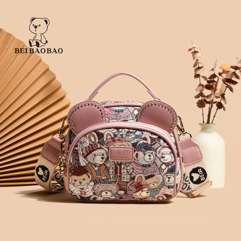 Borsa a mano versatile con tracolla e tracolla rotonda piccola da donna Beibao_voghion.com