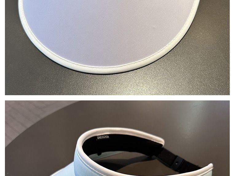 Tom sommarhatt damsolskyddshatt med stor brätte hopfällbar hårbåge solhatt UV-beständig ansiktsblockerande solhatt_voghion.com