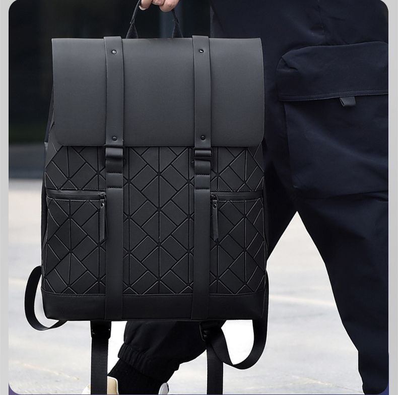 Neuer Diamant-Rucksack mit großer Kapazität, wasserdicht, für Herren, Pendler-Computertasche, modischer Rucksack, College-Tasche_voghion.com