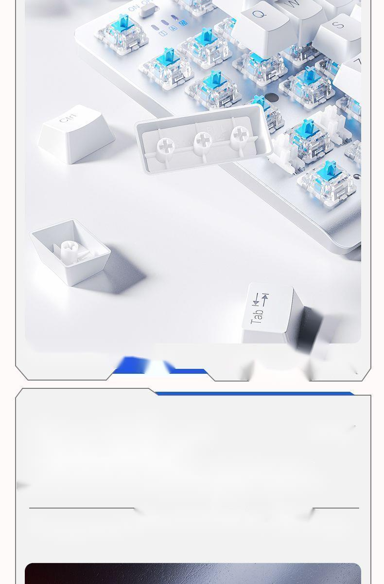 Tarantula Bluetooth The Third Mock Examination Mechanical Keyboard Wireless Mouse Set Game Office Notebook Tablet_voghion.com