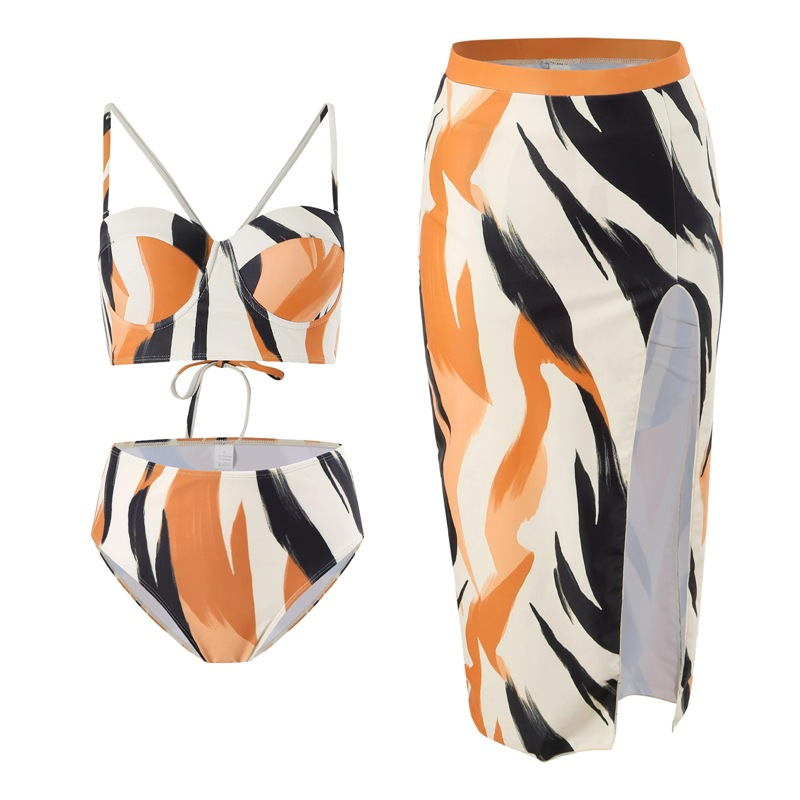 Maillot de bain familial, sac rigide, bikini, trois pièces, jupe, short_voghion.com