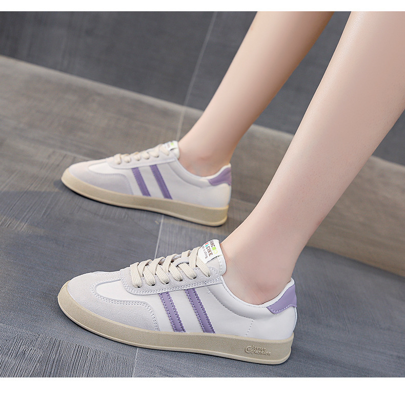 Forrest Gump Small White Shoes Female Ins Tide 2023 Spring New Comfortable casual German training shoes flat bottom sports breathable sneakers_voghion.com