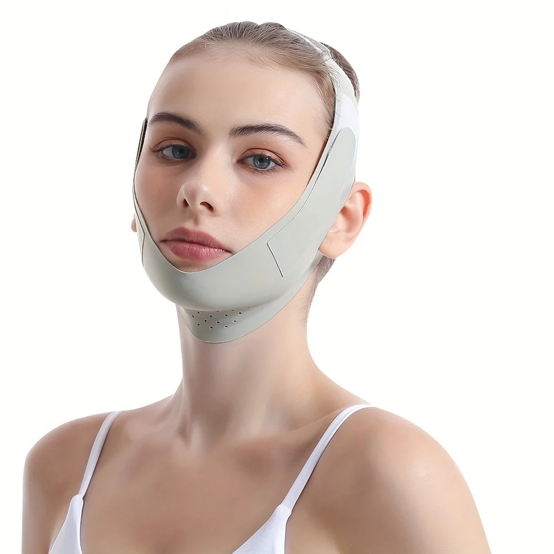 Reutilizabile bandaj facial subțiere V linie față Shaper femei bărbie obraz ridicare curea masaj facial curea față îngrijire a pielii instrumente de frumusețe_voghion.com