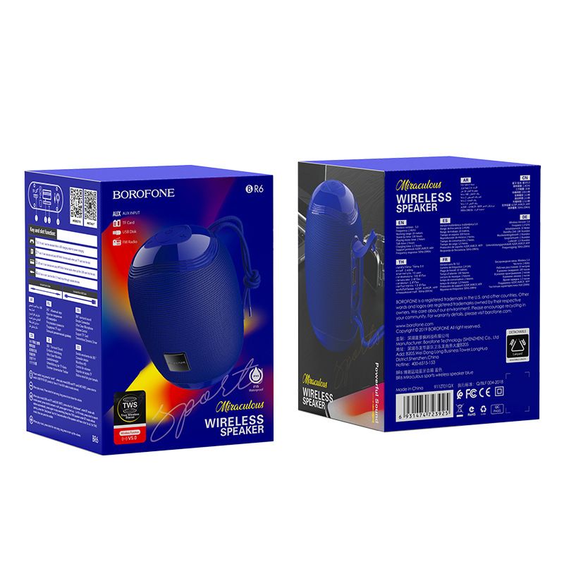 Festival de musique BR6 sport Bluetooth haut-parleur circulaire bureau sans fil Audio appel TF carte nouveau_voghion.com