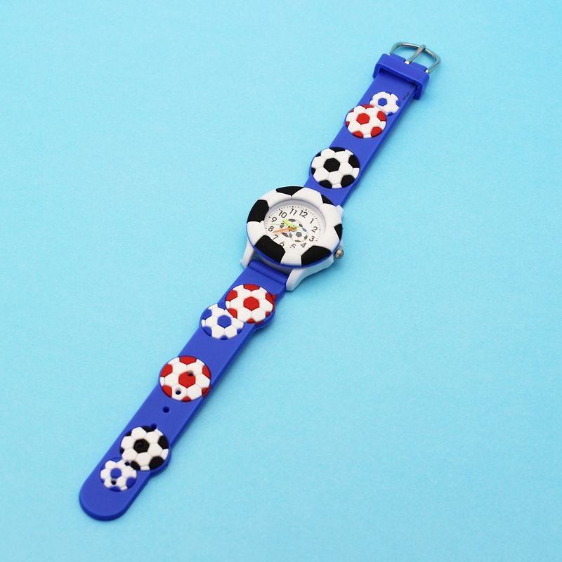Kinder süße Fußballuhr Basketball Silikonuhr Cartoon Uhr_voghion.com