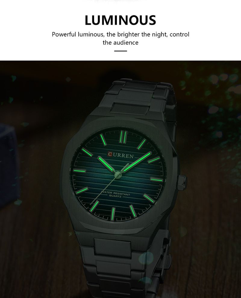 Stylish Square Waterproof Couple Watches With Stainless Steel Band - Minimalist Design For Men And Women's Watch Casual Watch_voghion.com