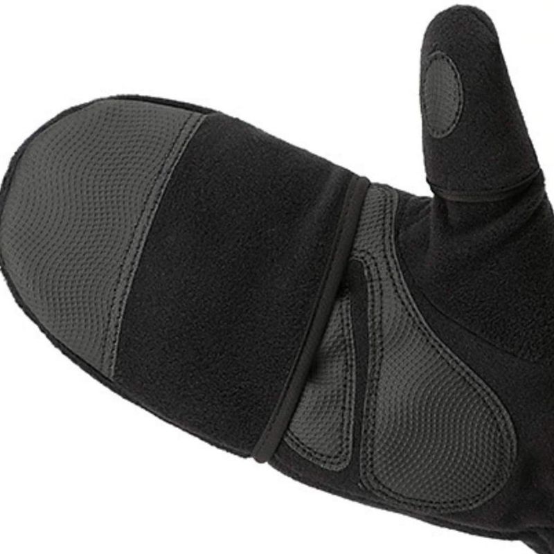 Winter Unisex Warme Halbfinger Flip Cover Sport Radfahren Touchscreen Anti-Rutsch Fleece Handschuhe_voghion.com