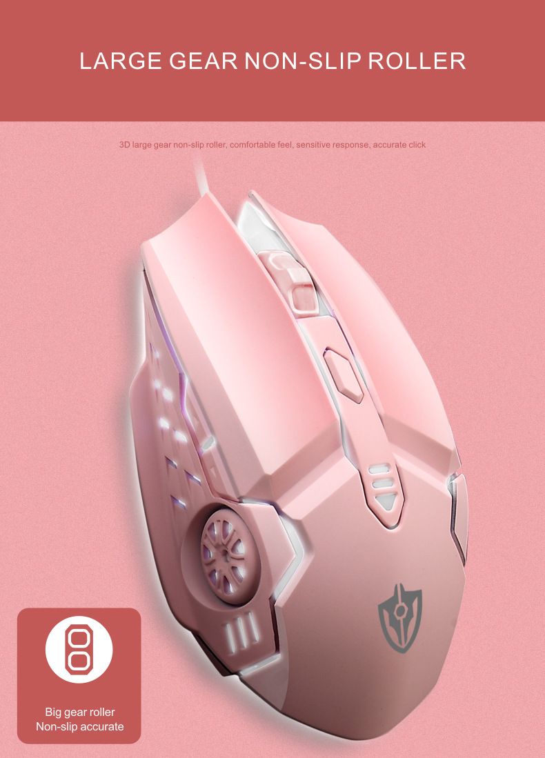 Digitex X7 Kabelgebundene Leuchtmaus USB Home Office Desktop Computer Business Gaming Mechanische Makrodefinition E-Sport_voghion.com