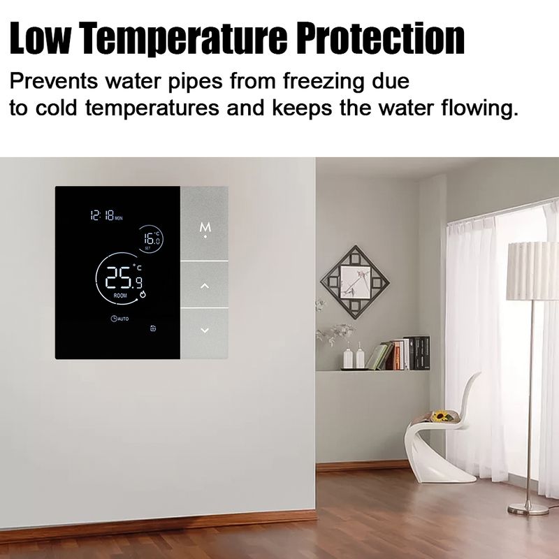 Θερμοστάτης WiFi Tuya Έξυπνος θερμοστάτης σπιτιού Νερό Ηλεκτρικό ή TRV Θέρμανση Ελεγκτής θερμοκρασίας Alexa Google_voghion.com