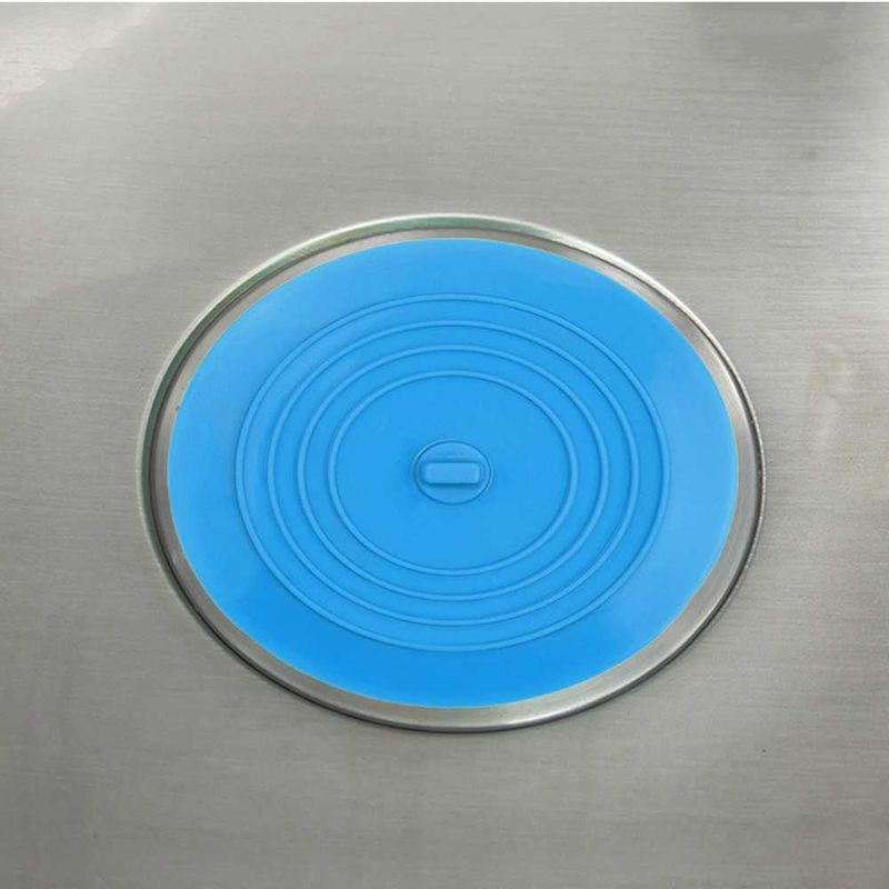 3er-Set Silikon-Abflussstopfen für Küche und Bad, Haarfilter, 15 cm, Badewannen- und Waschbeckenabflussstopfen, flache Abdeckung, Badezimmerzubehör_voghion.com