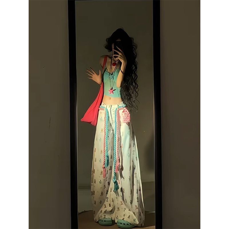 Oxygen Girl ~ Eye-Catching Artifact Colorful Belt Woven Chain Niche Design Dopamine Versatile Waist Rope_voghion.com