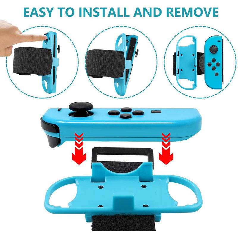 1 Pair Adjustable Game Bracelet Elastic Strap for Nintendo Switch Joy-Con Controller Wrist Dance Band Armband For Switch OLED_voghion.com