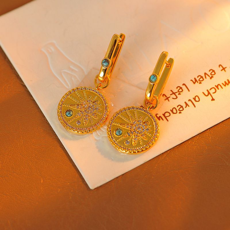 Damenohrringe Yang Zi im gleichen Stil, neue luxuriöse High-End-Meteor-Hängeohrringe, modisches Design mit Hexagramm-Stern_voghion.com