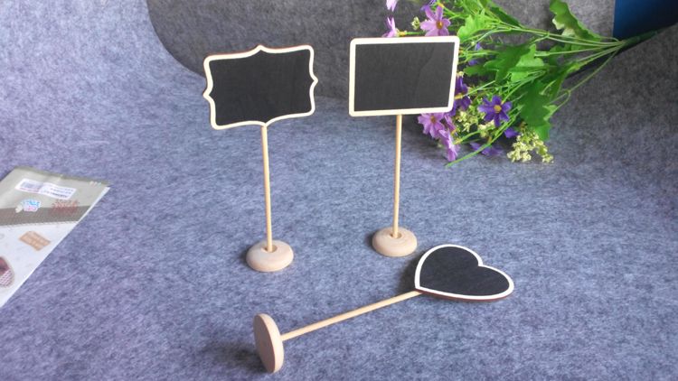 Factory Gift Creative Small Blackboard Wedding Gift Home Decoration Crafts Ornaments Wooden Blackboard Bar Ornaments_voghion.com