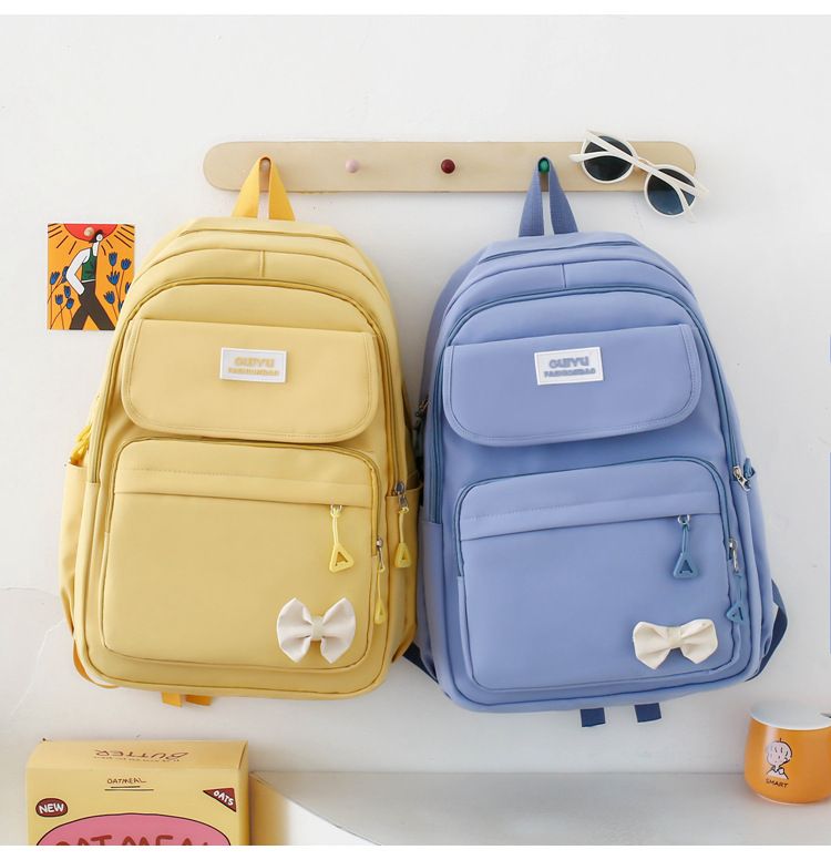 Set di zaini per bambini GUIYU - Zaino scolastico leggero in nylon con design traspirante, scomparti spaziosi e spallacci ergonomici per studenti delle elementari_voghion.com