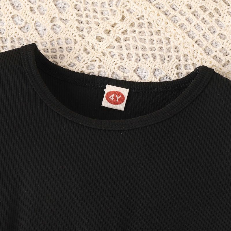 Roupas de bebê infantil respirável manga curta estampa presbiteriana com saia de malha laço vestido para meninas_voghion.com