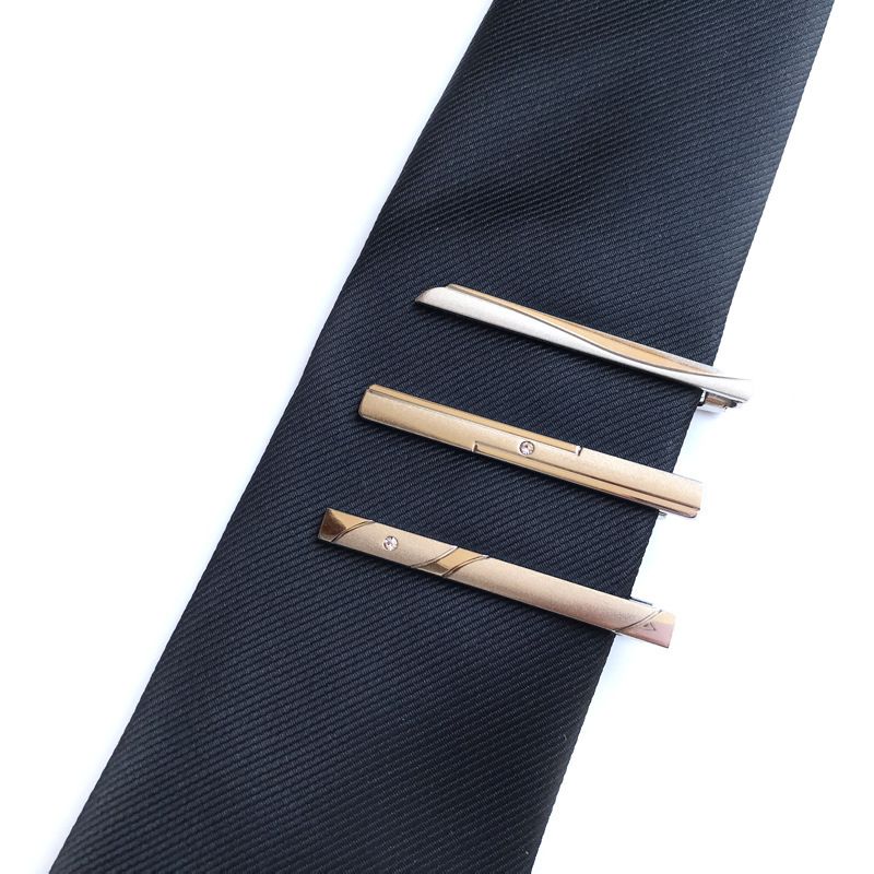 2024 New Men's Formal Silver Simple Business Tie Clip_voghion.com