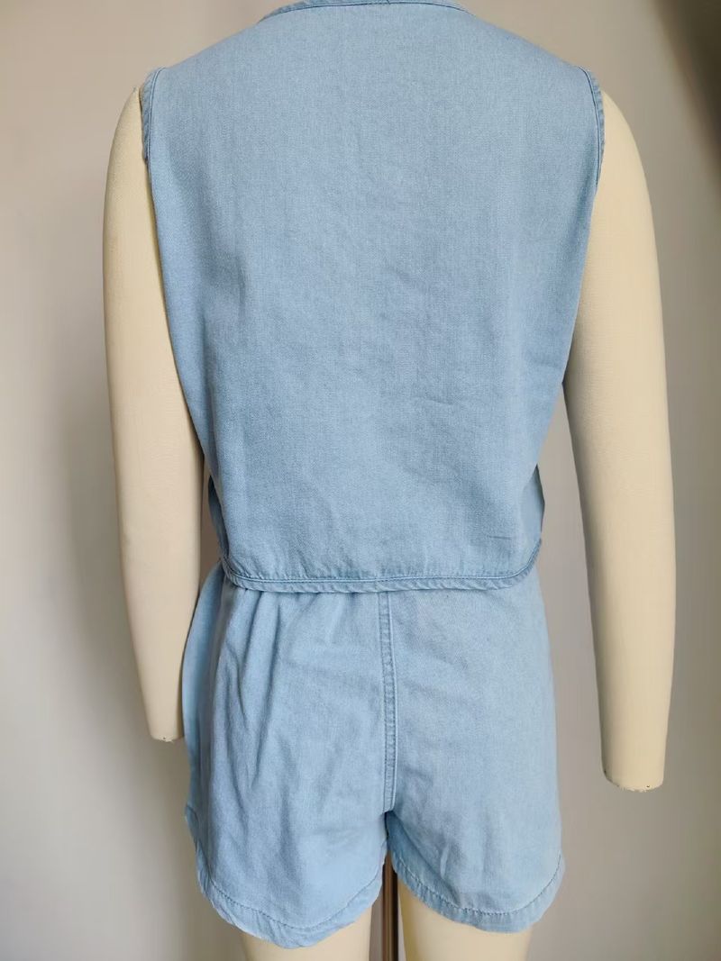 Lace-up Vest For Women; Versatile Top_voghion.com