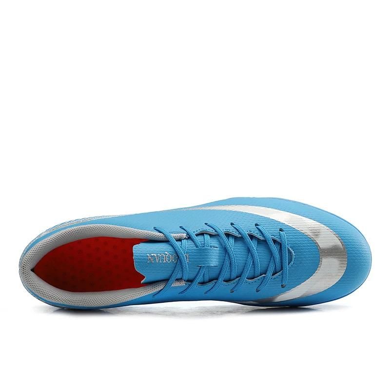 Volledige maat 32-47 zaalvoetbalschoenen voor heren PU leren voetbalschoenen_voghion.com