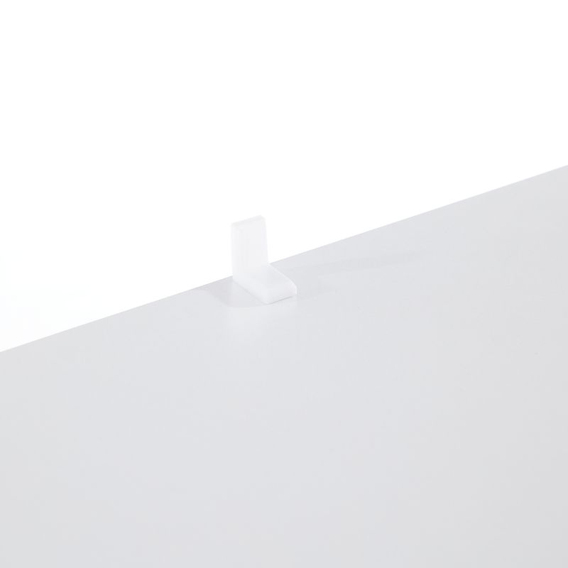 Meuble TV blanc brillant pour téléviseurs jusqu'à 70 pouces, console multimédia sur pied avec éclairage LED, centre de divertissement pour salon_voghion.com