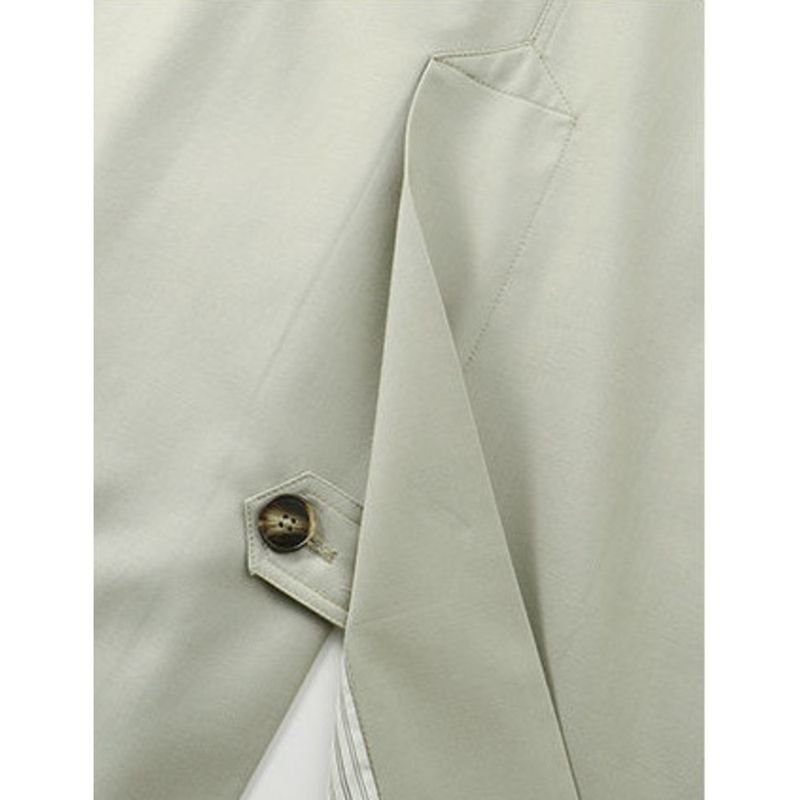 popular British trench for women in spring autumn, medium to long length, small, casual, high-end, and stylish coat_voghion.com