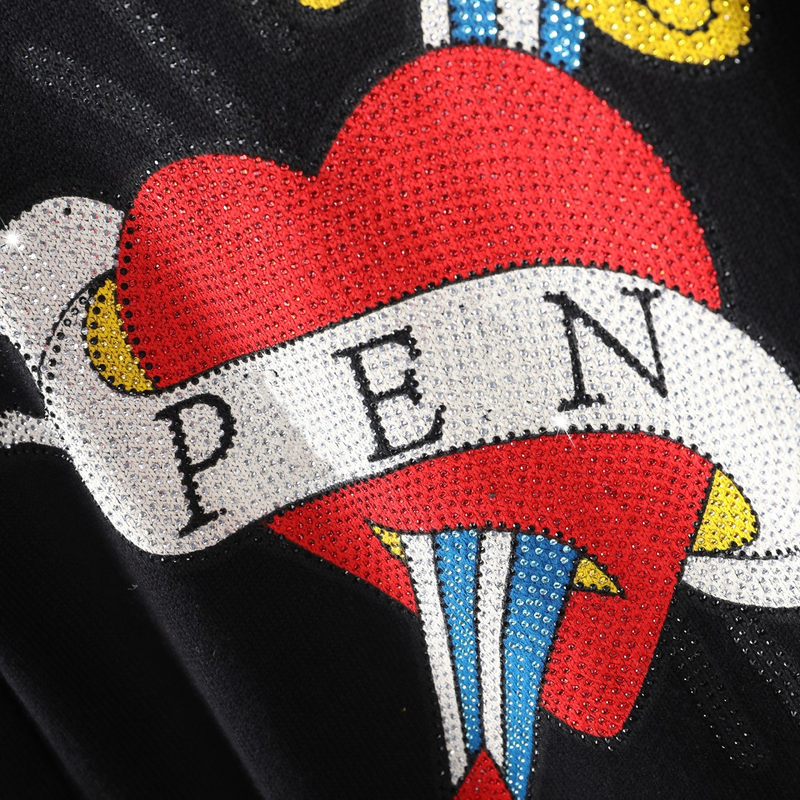 Férfi ruházat pulóver meleg gyémánt piros szív kerek nyakú pulóver alkalmi puha meleg PP pulóver férfiaknak_voghion.com