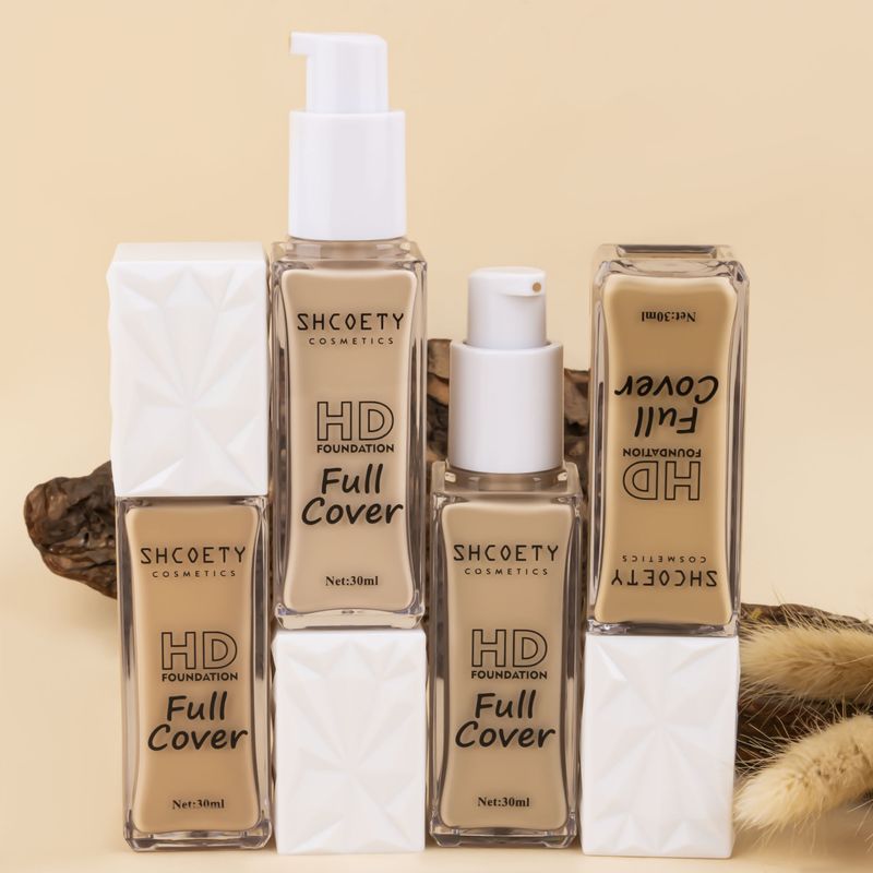 Face Foundation SHCOETY Moisturizing Concealer Oil Control Liquid Foundation Is Easy To Color Without Fading, Long Lasting Nude Makeup, Clear BB Cream_voghion.com