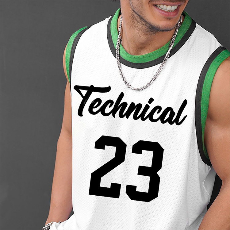 Man's Clothing Men's Vest Thin Plus Size Mesh Sport Sleeveless T-shirt Fashion Brand Quick Drying Printed Shoulder_voghion.com