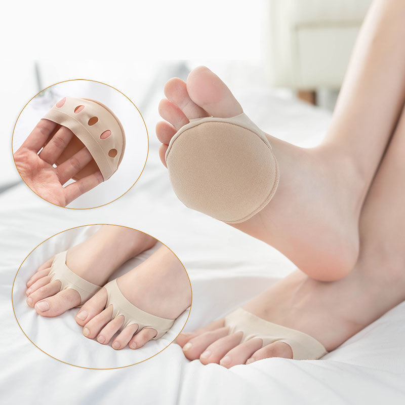 Fünf Zehen Vorfußpolster für Frauen, neue High Heels, halbe Einlegesohlen, Schwielen, Hühneraugen, Fußschmerzen, Pflege, Schwamm, Socken, Zehenpolstereinsätze_voghion.com