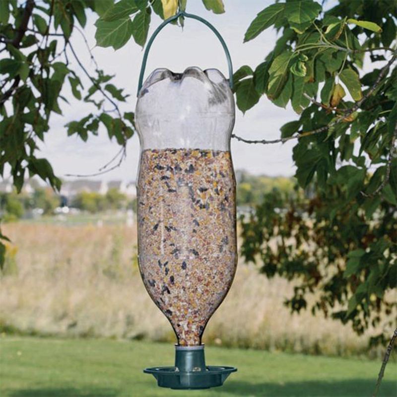 1 stücke Recycle Leere Soda Flasche Top Vogel Feeder Automatische Im Freien Garten Balkon Hängen Fütterung Tablett_voghion.com