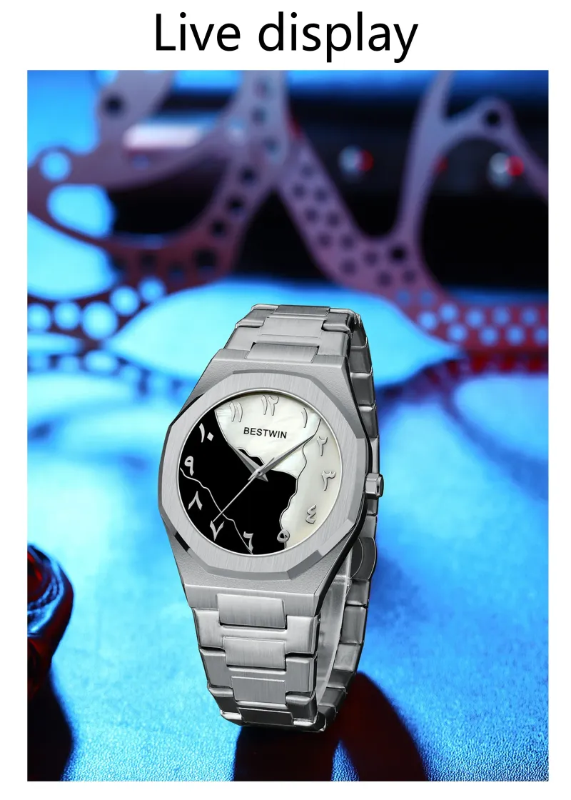 Modeuhren Herrenuhr Reloj Hombre Kreatives Zifferblatt Gold Shell Face Business-Uhren für Männer Das beste Geschenk_voghion.com