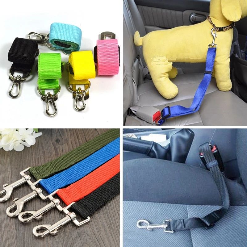 Cintura di sicurezza per auto, guinzaglio regolabile per cani, accessori da viaggio di PawParty Store_voghion.com