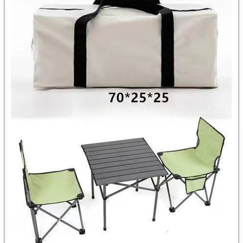Tisch und Set Oxford-Stoff, wasserdicht, Klappstuhl, extra große Kapazität, Aufbewahrungstasche für den Außenbereich_voghion.com