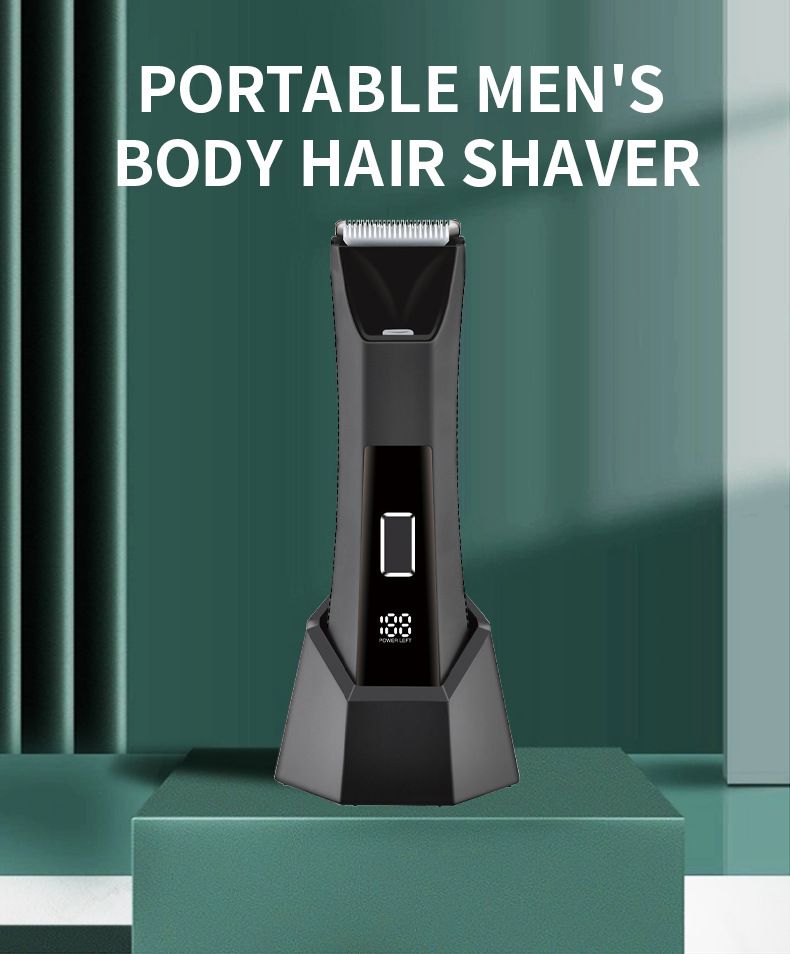 Nuovo tagliacapelli elettrico da uomo con display digitale, 3 in 1 per peli di tutto il corpo, gambe, naso e zone intime_voghion.com