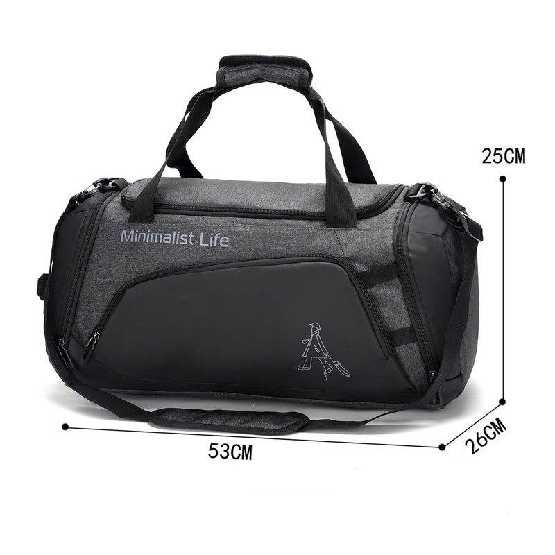 Lihanbao Yogataske Højkapacitets Bærbar, stærk bærende multi-lomme Mænd Kvinder Sport Gymnastiktaske Sportstilbehør_voghion.com