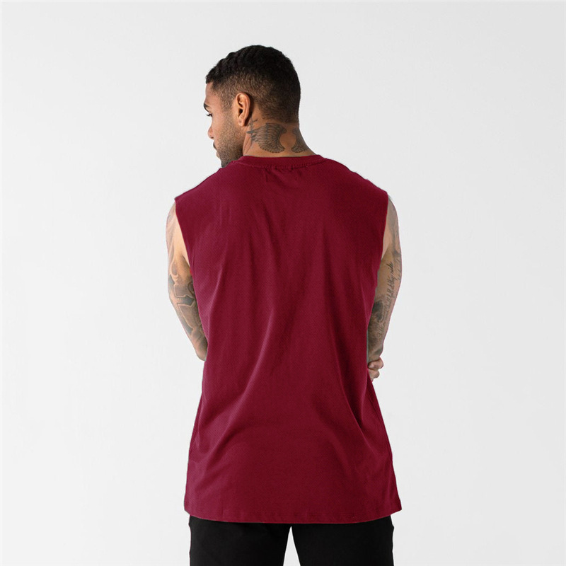 Herren-Sport- und Fitnessweste, Fitness- und Muskeltrainings-Unterhemd, ärmelloses, atmungsaktives Mesh-T-Shirt, Lauf- und_voghion.com