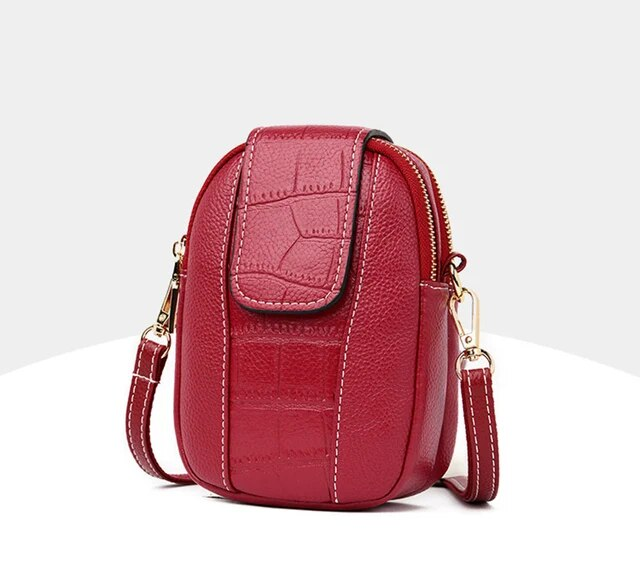 Borse a tracolla in morbida pelle per donna Borsa a tracolla con nappe tinta unita di alta qualità Borse a tracolla per cellulare retrò_voghion.com